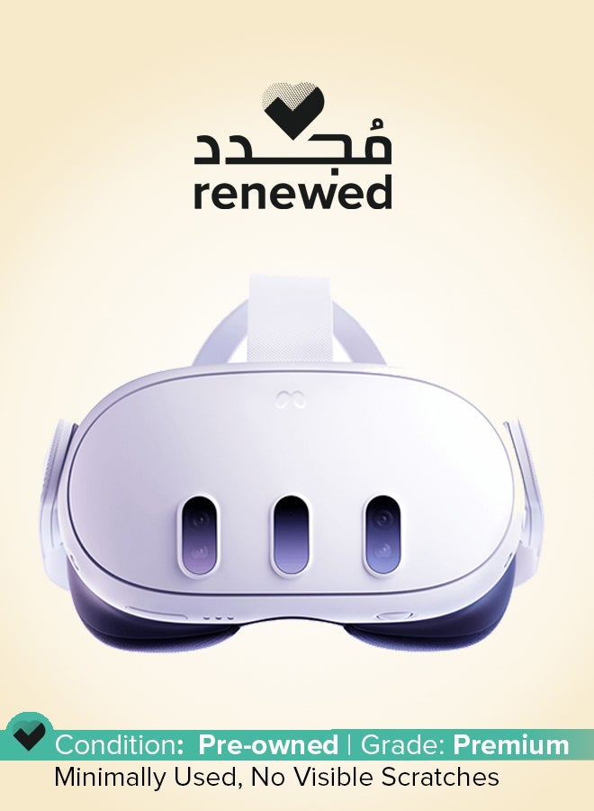 Meta Renewed - Quest 3 Advanced All-In-One VR Headset 512GB white  - Image 1