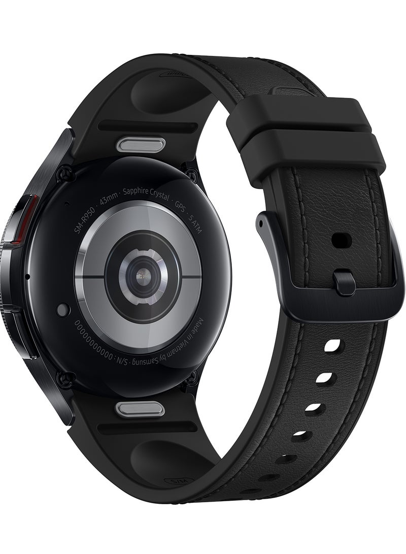 Samsung Renewed - Galaxy Watch 6 Classic 43 Mm Cellular Smartwatch Graphite/Black  - Image 5