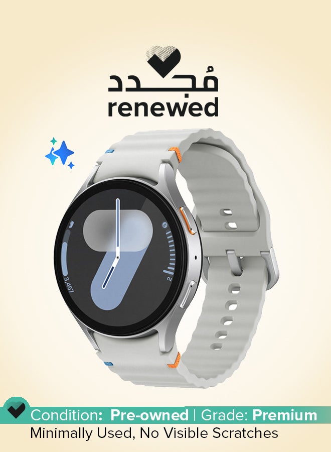 Samsung Renewed - Galaxy Watch7 44mm (Middle East Version) Smartwatch Silver  - Image 1