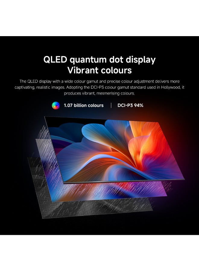 Xiaomi TV A Pro 75" 2026 | Google TV | 4K QLED Display | Dolby Audio, DTS-X, And DTS Virtual:X | Premium Metal Finish| 360° Bluetooth Remote Control L75MB-APME black - Image 3