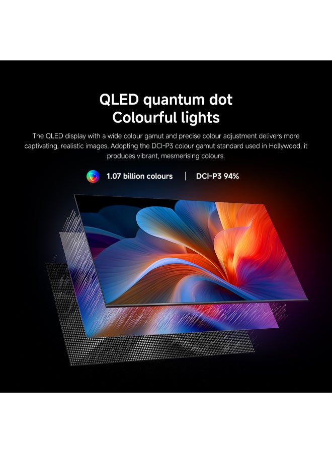 Xiaomi TV A Pro 43" 2026 | Google TV | 4K QLED Display| Dolby Audio, DTS-X, And DTS Virtual:X | Premium Metal Finish| 360° Bluetooth Remote Control L43MB-APME black - Image 3