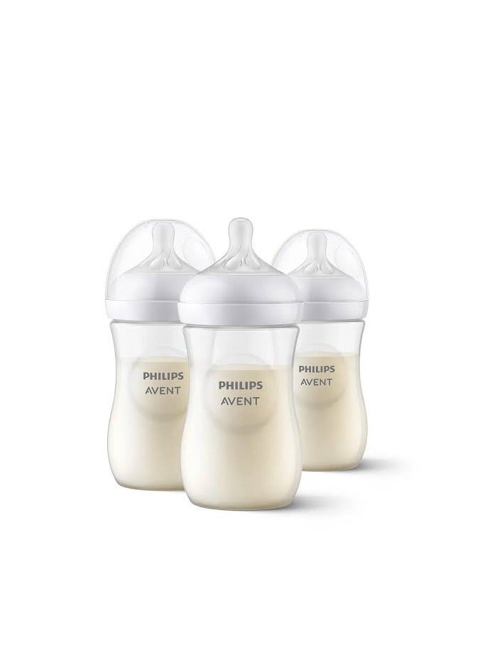 Philips Avent Natural Bottle Response (1M+) 260ml- 3 Pack - Image 1