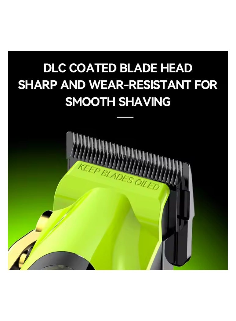 Kemei High-Performance Hair Clipper with 9000RPM Motor, 4 Limit Combs, Oil, Brush, and USB Rechargeable Cable multicolour  - Image 4
