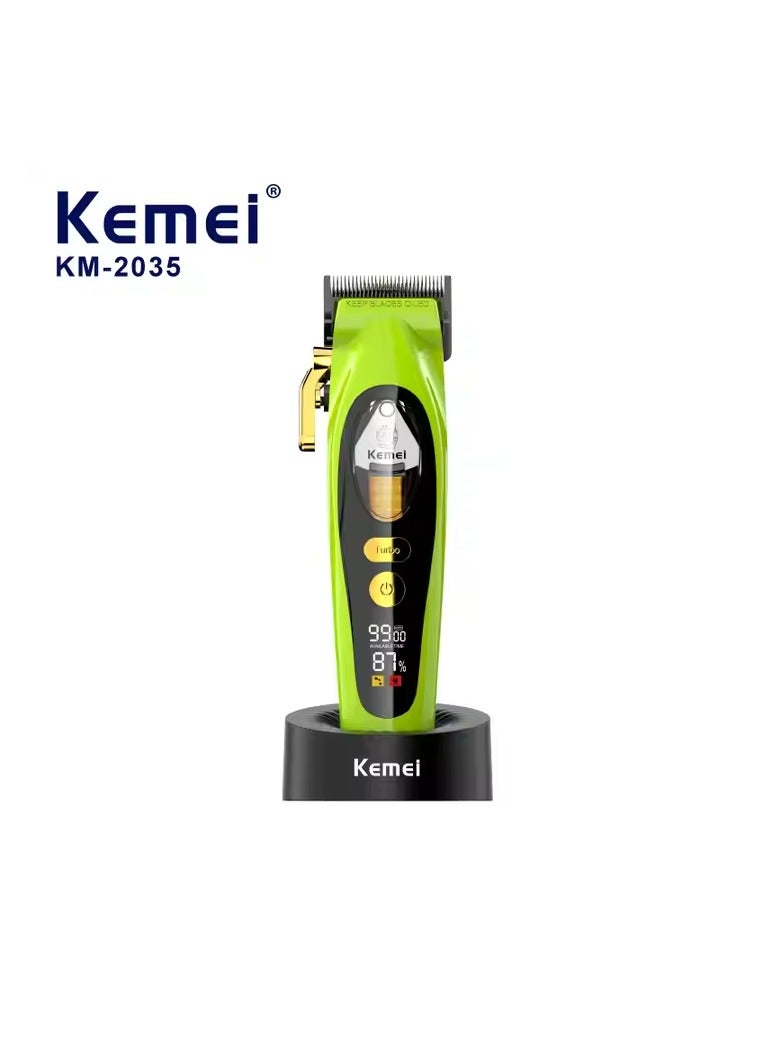 Kemei High-Performance Hair Clipper with 9000RPM Motor, 4 Limit Combs, Oil, Brush, and USB Rechargeable Cable multicolour  - Image 5