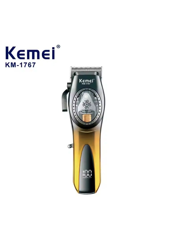 Kemei Versatile Hair Clipper with Professional Cutter Head, Blade Adjuster, and USB Charging KM-1768 Multicolour  - Image 2