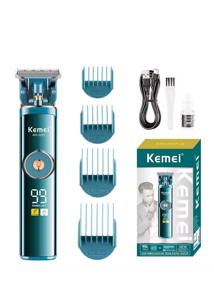 Kemei Waterproof Rechargeable Hair Clippers for Men – Cordless, High-Performance Trimmer with Adjustable Guards & Long Battery Life Multicolour  - Image 3