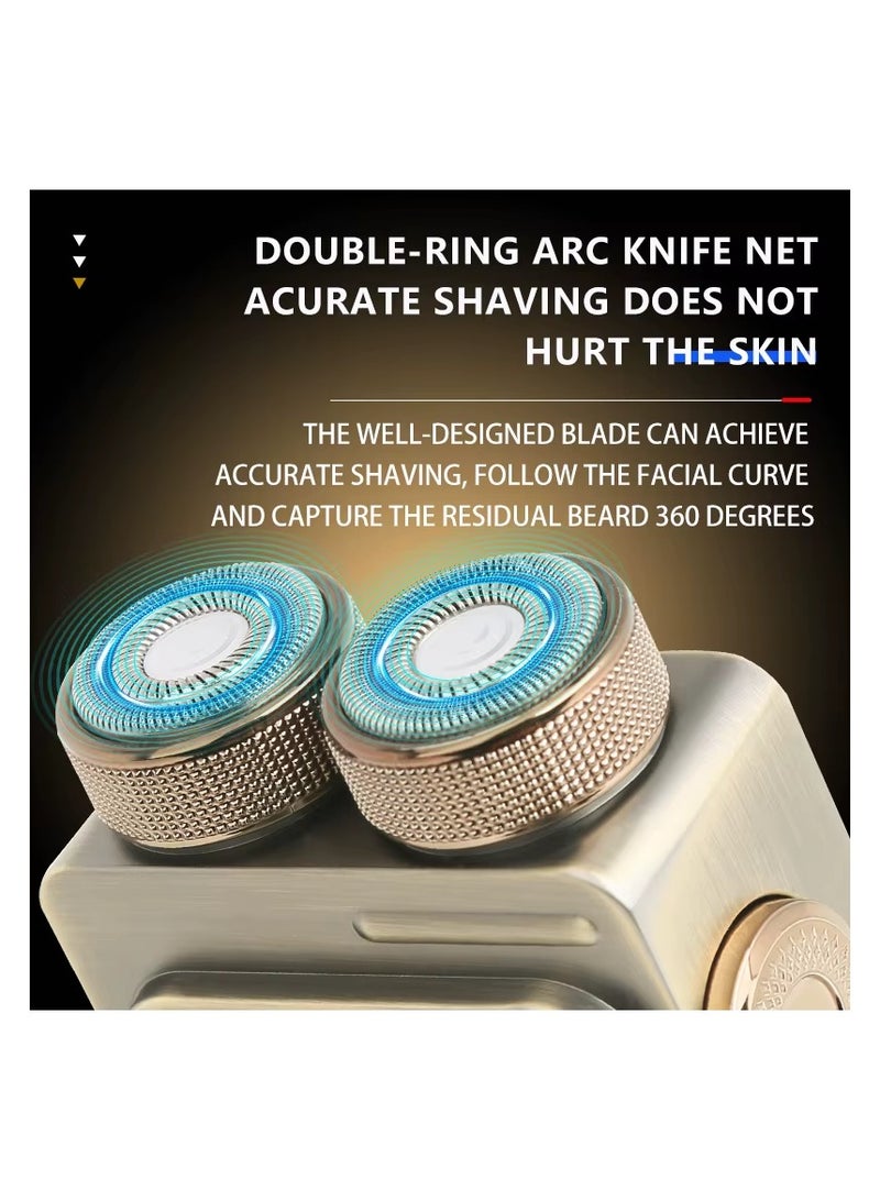 كيمي ماكينة حلاقة قابلة لإعادة الشحن للرجال بشفرات رأس متدرجة، مقاومة للماء IPX6 وتصميم لاسلكي - Image 2