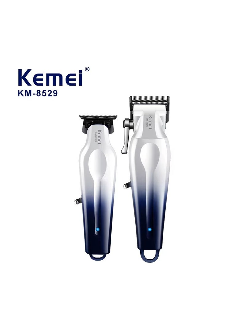 Kemei Professional 2-in-1 Hair Cutting Trimmer & Shaver Set for Men – Cordless Rechargeable Clipper and Grooming Kit multicolour  - Image 1