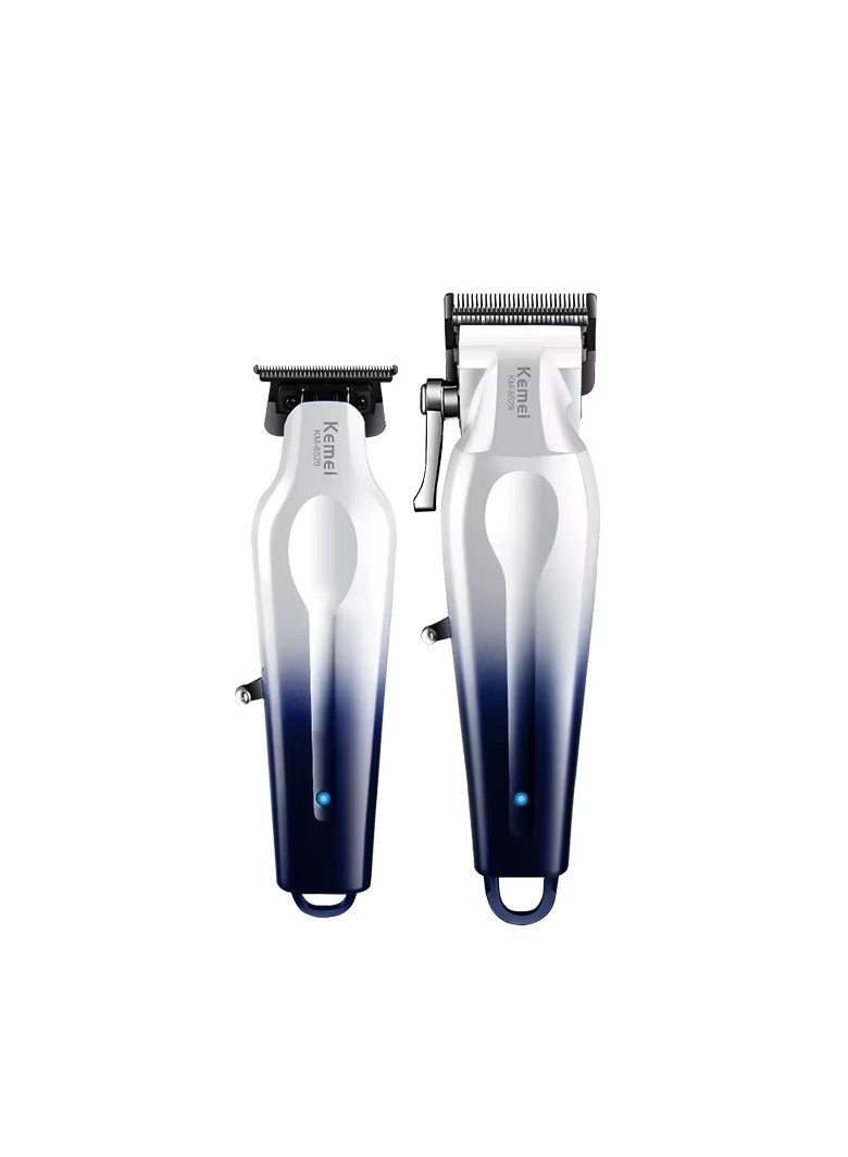 Professional 2-in-1 Hair Cutting Trimmer & Shaver Set for Men – Cordless Rechargeable Clipper and Grooming Kit multicolour