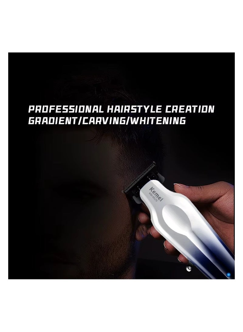 Kemei Professional 2-in-1 Hair Cutting Trimmer & Shaver Set for Men – Cordless Rechargeable Clipper and Grooming Kit multicolour  - Image 4