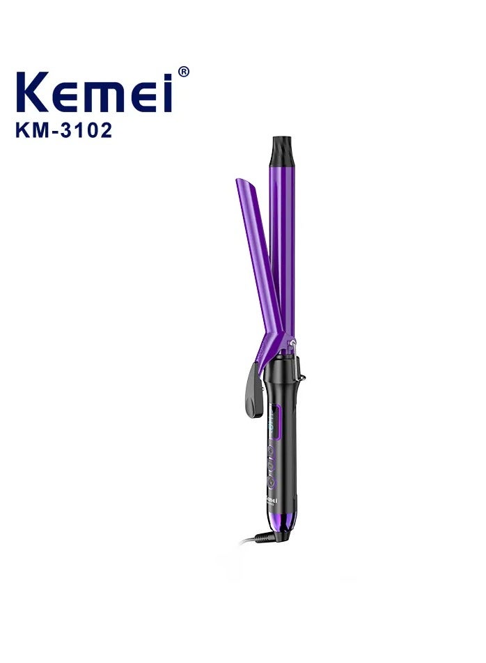 Kemei Professional Hair Curler – Max 410°F 30-Second Heat-Up Ceramic Barrel for Smooth, Long-Lasting Curls Multicolour  - Image 1