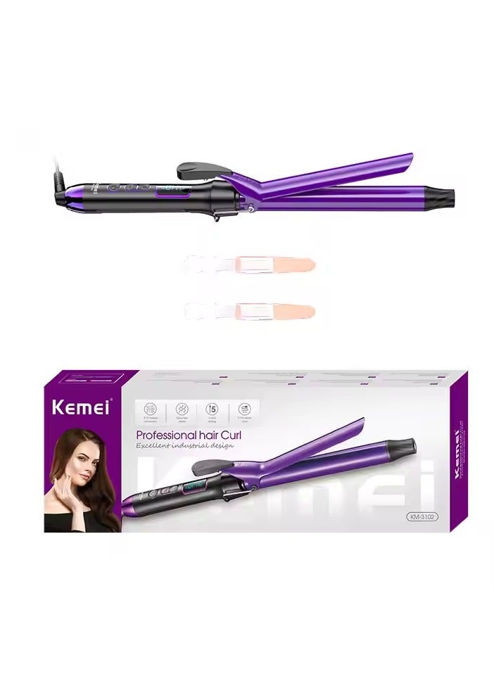 Kemei Professional Hair Curler – Max 410°F 30-Second Heat-Up Ceramic Barrel for Smooth, Long-Lasting Curls Multicolour  - Image 3