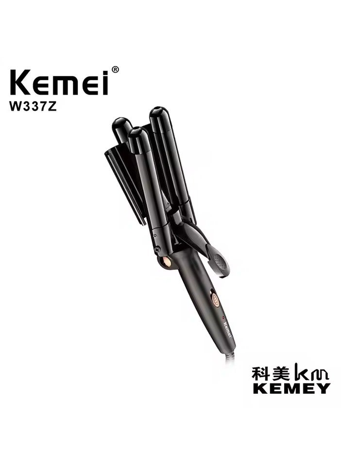 Kemei Hair Curler – Ceramic Coating, 450°F Max, Quick Heating Black  - Image 1