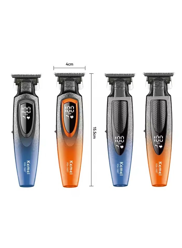 Kemei Kemei Hair Trimmer for Men – DLC Fixed Blade, 8000RPM Motor, 120 Mins Use, 1400mAh Battery, USB Rechargeable, Cordless Beard & Hair Clipper multicolour - Image 4