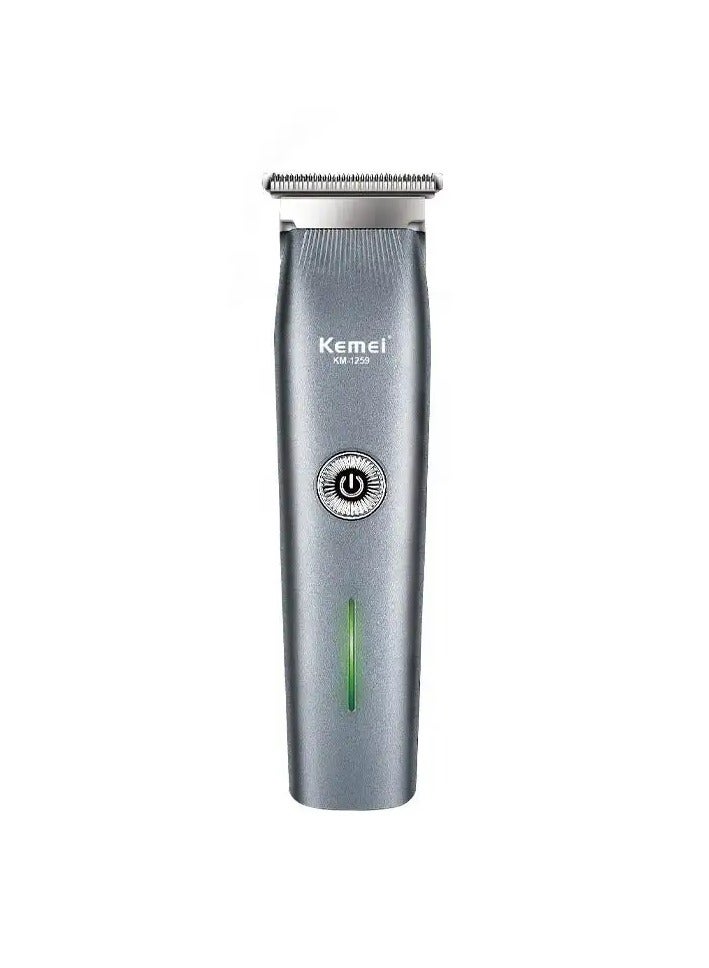 Kemei Cordless Hair Trimmer – 600 mAh Battery, Carbon-Steel Blade, Universal 100–240 V, Hypoallergenic ABS Multicolour - Image 1