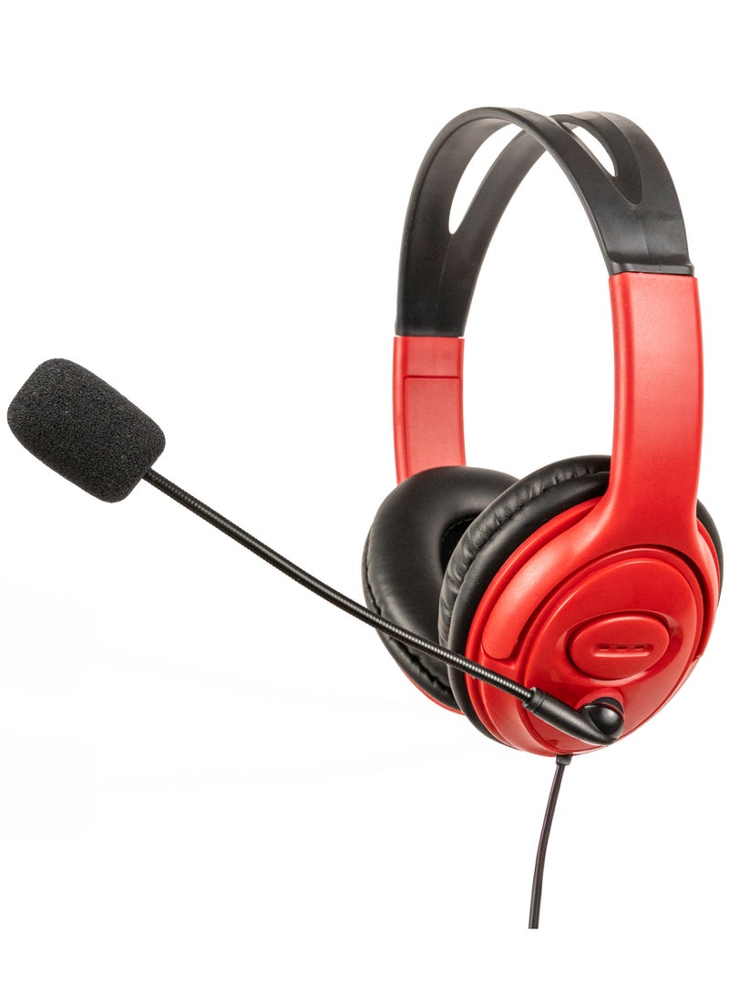 لوج الكترونيكس  H10 Gaming Headset For PC, PS4, Mobile - Red  - Image 1
