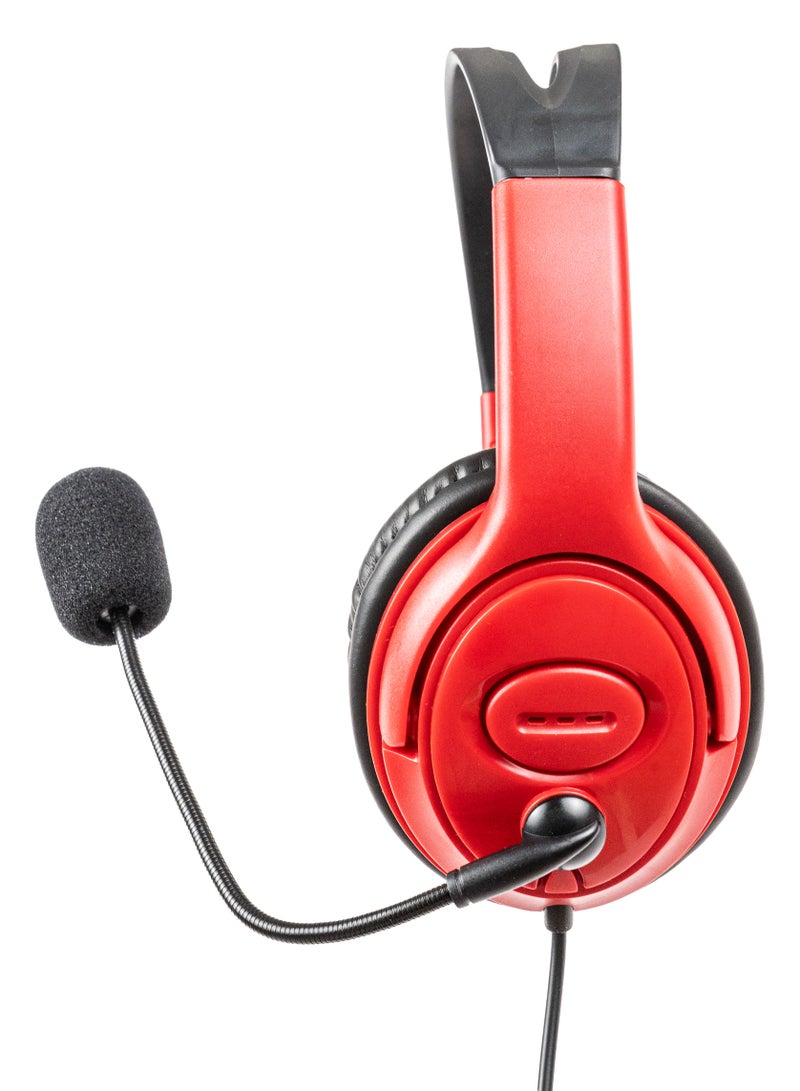 لوج الكترونيكس  H10 Gaming Headset For PC, PS4, Mobile - Red  - Image 4