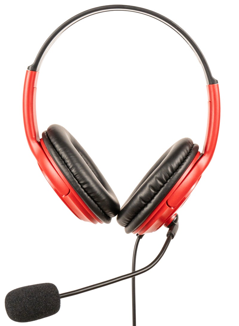 لوج الكترونيكس  H10 Gaming Headset For PC, PS4, Mobile - Red  - Image 3