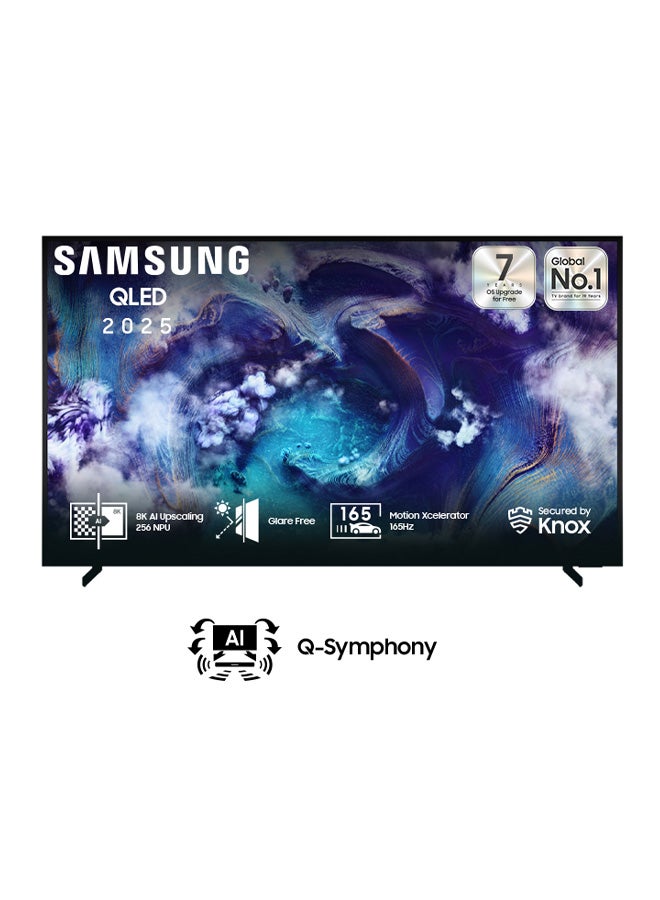 سامسونج تلفاز نانو كيو إل إي دي 65 بوصة، QN900F، 8K، ميني LED، تحسين الذكاء الاصطناعي 8K، تصميم إطار معدني، متجر الفن، خالي من الوهج، تلفاز ذكي برؤية الذكاء الاصطناعي، QA65QN900FUXZN (2025 - نسخة الإمارات) - Image 1