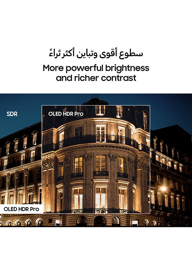 سامسونج - 77 Inch OLED TV, S95F, 4K, NQ4 AI Gen3 Processor, Glare Free, OLED HDR Pro, Motion Xcelerator 165Hz,  Vision AI Smart TV, QA77S95FAUXZN (2025 - UAE Version) S95F GRAPHITE BLACK - Image 1