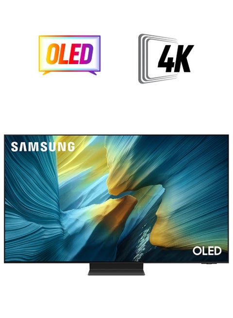 77 Inch OLED TV, S95F, 4K, NQ4 AI Gen3 Processor, Glare Free, OLED HDR Pro, Motion Xcelerator 165Hz,  Vision AI Smart TV, QA77S95FAUXZN (2025 - UAE Version) S95F GRAPHITE BLACK