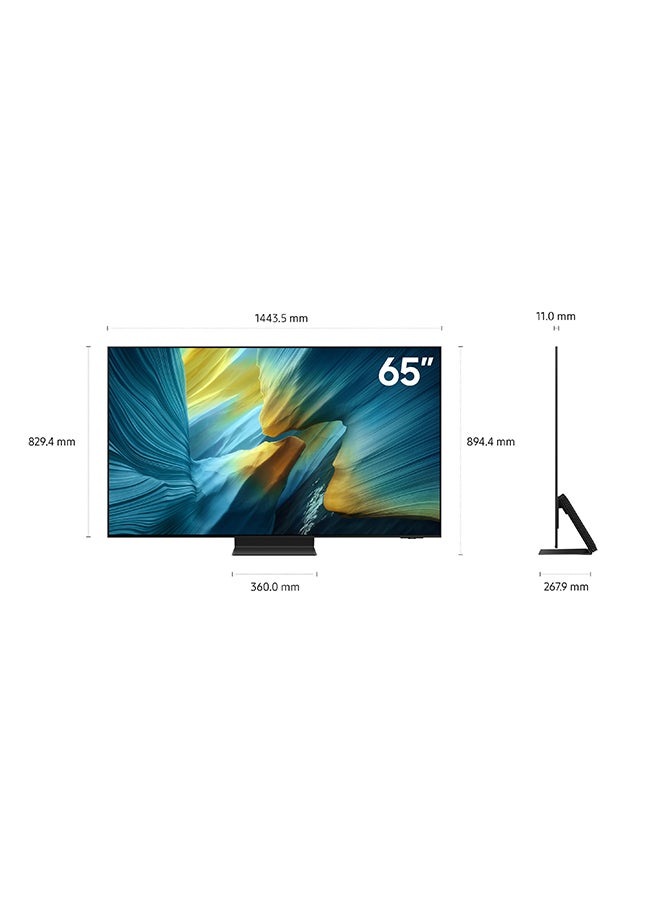 سامسونج 65 Inch OLED TV, S95F, 4K, NQ4 AI Gen3 Processor, Glare Free, OLED HDR Pro, Motion Xcelerator 165Hz,  Vision AI Smart TV, QA65S95FAUXZN (2025 - UAE Version) S95F GRAPHITE BLACK  - Image 2