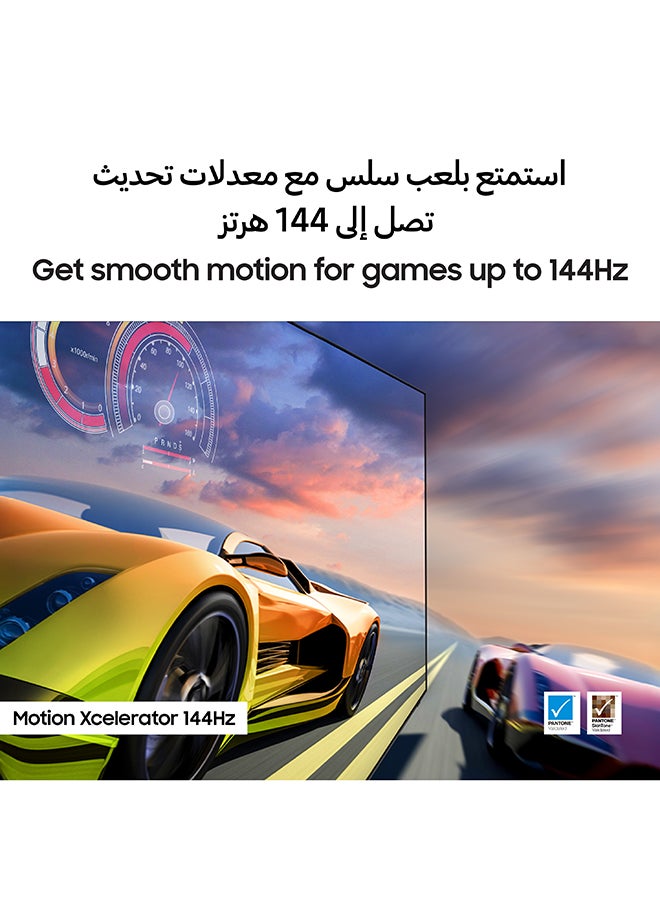 سامسونج - 77 Inch OLED TV, S90F, 4K, NQ4 AI Gen3 Processor, 4K AI Upscaling Pro, OLED HDR+, Motion Xcelerator 144Hz,  Vision AI Smart TV, QA77S90FAEXZN (2025 - UAE Version) S90F GRAPHITE BLACK - Image 1