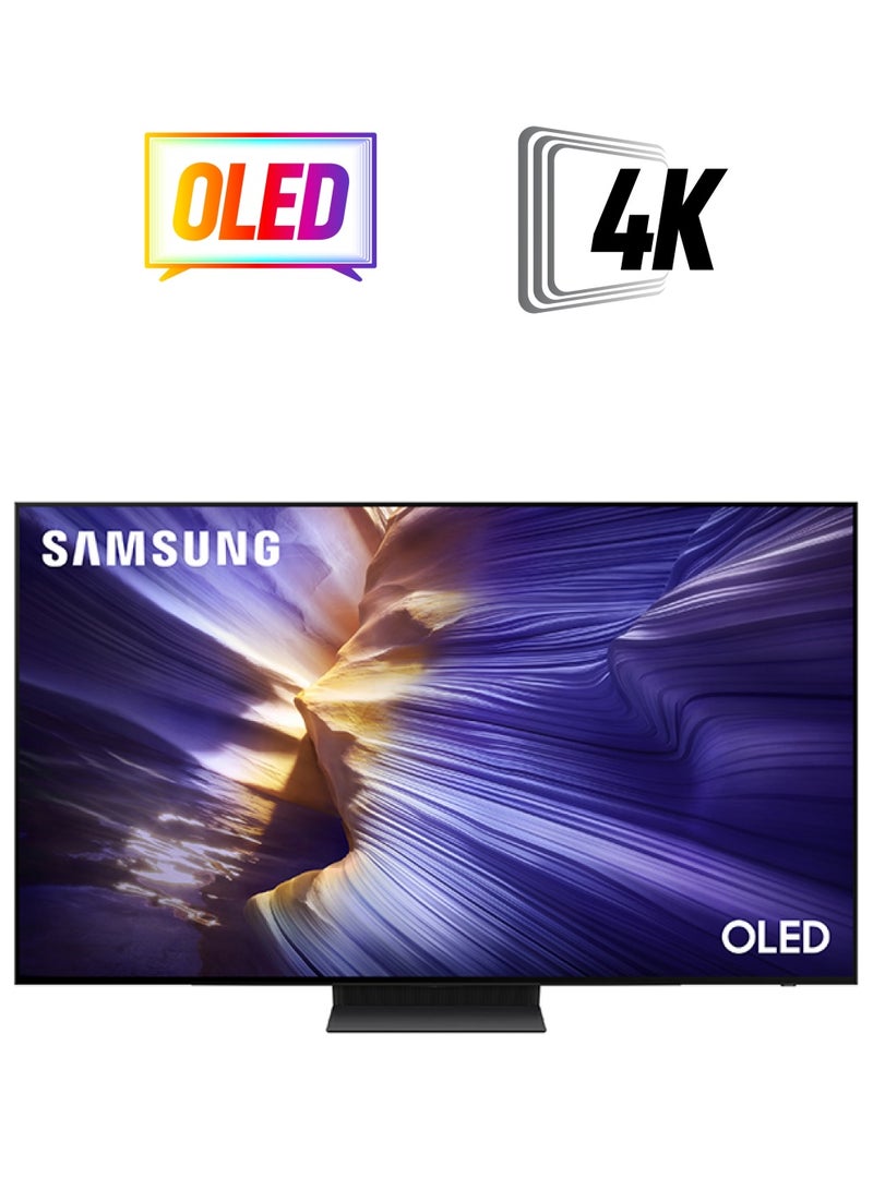 Samsung 77 Inch OLED TV, S90F, 4K, NQ4 AI Gen3 Processor, 4K AI Upscaling Pro, OLED HDR+, Motion Xcelerator 144Hz,  Vision AI Smart TV, QA77S90FAEXZN (2025 - UAE Version) S90F GRAPHITE BLACK - Image 1