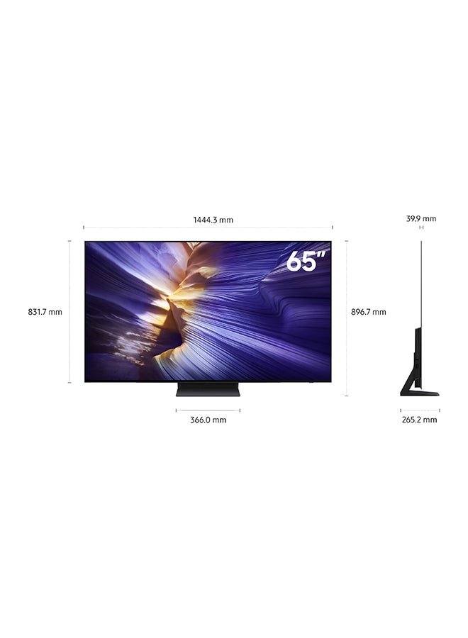 سامسونج 65 Inch OLED TV, S90F, 4K, NQ4 AI Gen3 Processor, 4K AI Upscaling Pro, OLED HDR+, Motion Xcelerator 144Hz,  Vision AI Smart TV, QA65S90FAEXZN (2025 - UAE Version) S90F GRAPHITE BLACK  - Image 2