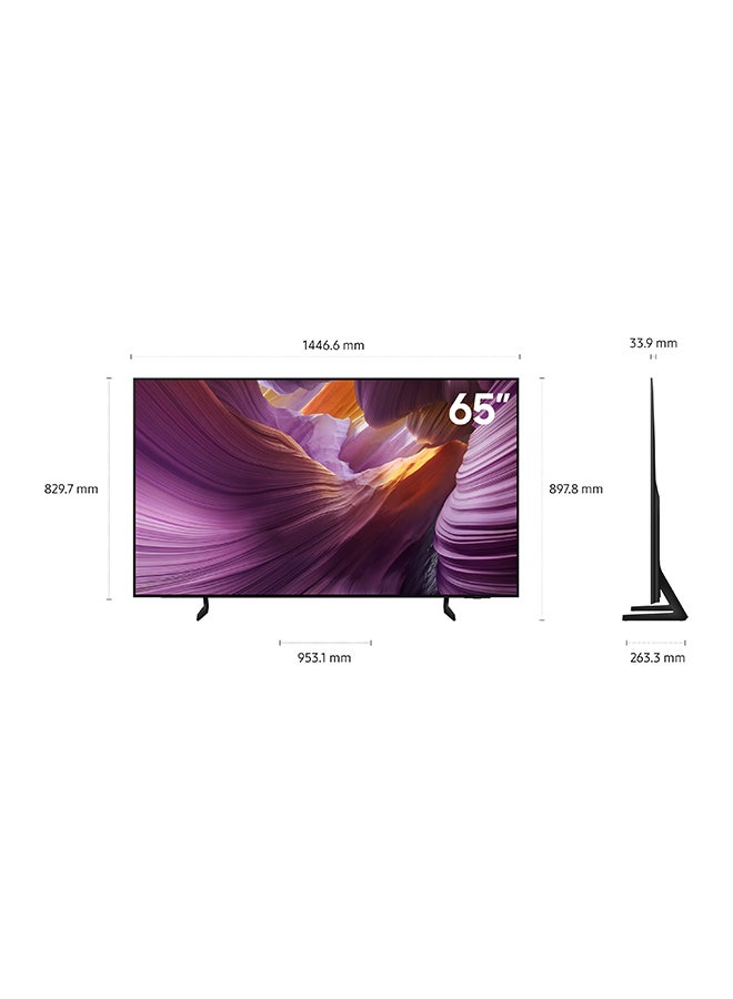 سامسونج 65 Inch OLED TV, S85F, 4K, NQ4 AI Gen2 Processor, 4K AI Upscaling, OLED HDR, PANTONE Validated,  Vision AI Smart TV, QA65S85FAEXZN (2025 - UAE Version) S85F GRAPHITE BLACK  - Image 2