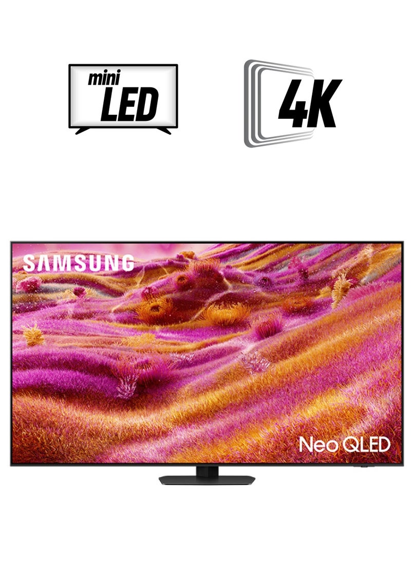Samsung - 85 Inch Neo QLED TV, QN90F, 4K, Mini LED, NQ4 AI Gen3 Processor, 4K AI Upscaling Pro, Glare Free, Neo Quantum HDR+,  Vision AI Smart TV, QA85QN90FAUXZN (2025 - UAE Version) QN90F TITAN BLACK - Image 1