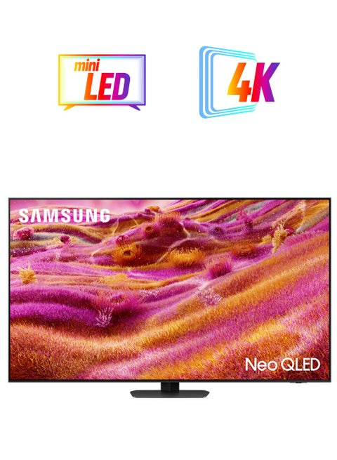 75 Inch Neo QLED TV, QN90F, 4K, Mini LED, NQ4 AI Gen3 Processor, 4K AI Upscaling Pro, Glare Free, Neo Quantum HDR+,  Vision AI Smart TV, QA75QN90FAUXZN (2025 - UAE Version) QN90F TITAN BLACK