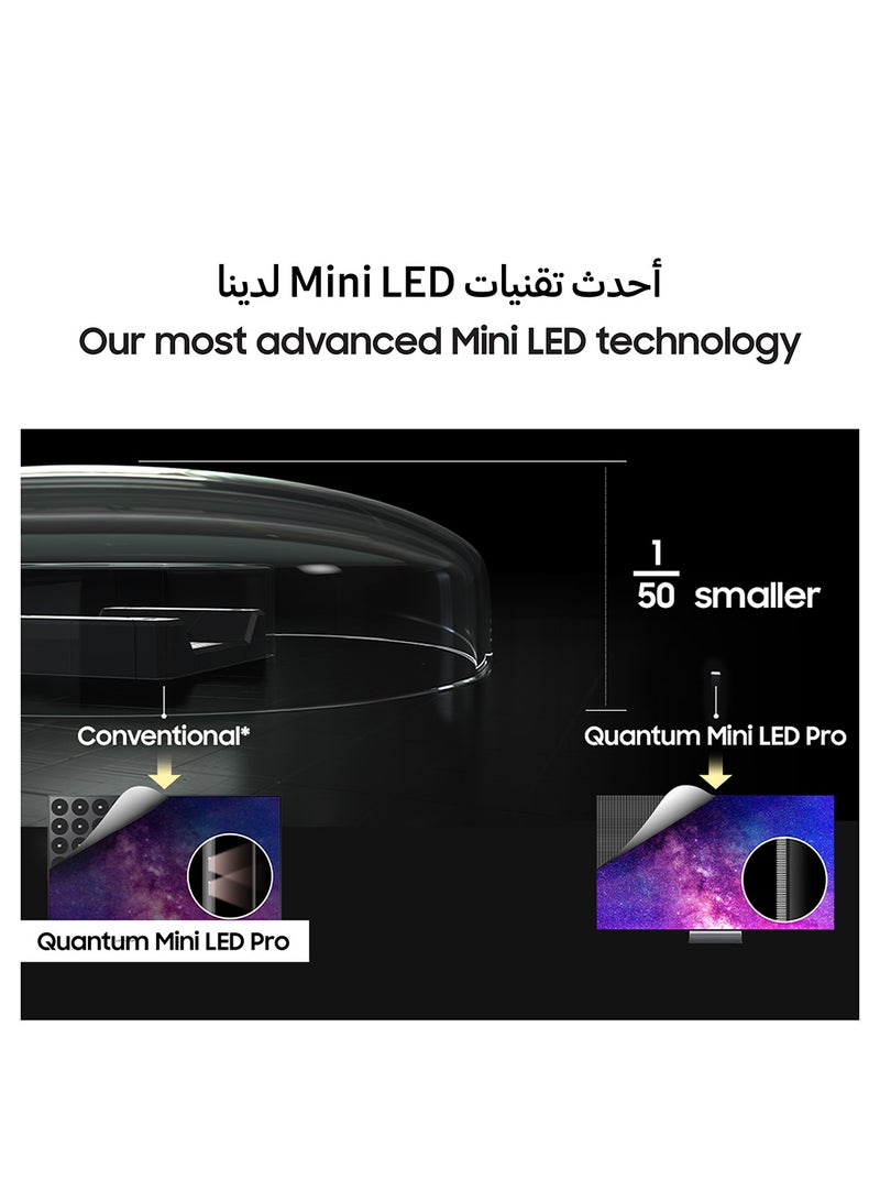 Samsung 65 Inch Neo QLED TV, QN90F, 4K, Mini LED, NQ4 AI Gen3 Processor, 4K AI Upscaling Pro, Glare Free, Neo Quantum HDR+,  Vision AI Smart TV, QA65QN90FAUXZN (2025 - UAE Version) QN90F TITAN BLACK  - Image 5