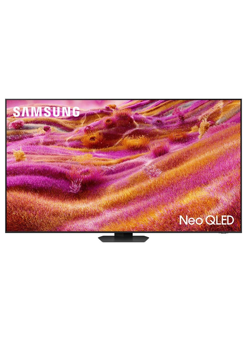 سامسونج 55 Inch Neo QLED TV, QN90F, 4K, Mini LED, NQ4 AI Gen3 Processor, 4K AI Upscaling Pro, Glare Free, Neo Quantum HDR+,  Vision AI Smart TV, QA55QN90FAUXZN (2025 - UAE Version) QN90F TITAN BLACK - Image 1