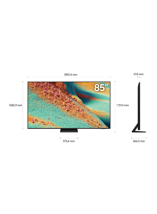 Samsung - 85 Inch Neo QLED TV, QN85F, 4K, Mini LED, NQ4 AI Gen2 Processor, Quantum Matrix Technology Plus, Dolby Atmos, Neo Quantum HDR+,  Vision AI Smart TV, QA85QN85FAUXZN (2025 - UAE Version) QN85F TITAN BLACK - Image 1