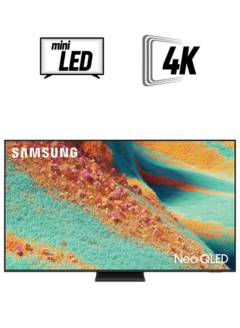 سامسونج 75 Inch Neo QLED TV, QN85F, 4K, Mini LED, NQ4 AI Gen2 Processor, Quantum Matrix Technology Plus, Dolby Atmos, Neo Quantum HDR+,  Vision AI Smart TV, QA75QN85FAUXZN (2025 - UAE Version) QN85F TITAN BLACK  - Image 1