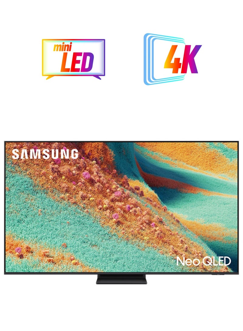 سامسونج 55 Inch Neo QLED TV, QN85F, 4K, Mini LED, NQ4 AI Gen2 Processor, Quantum Matrix Technology Plus, Dolby Atmos, Neo Quantum HDR+,  Vision AI Smart TV, QA55QN85FAUXZN (2025 - UAE Version) QN85F TITAN BLACK  - Image 1