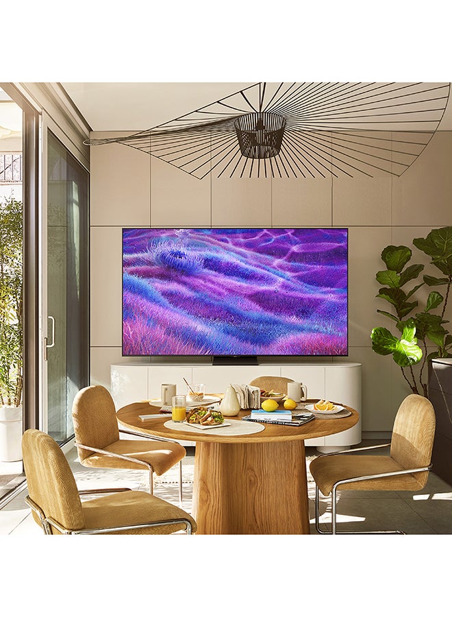 Samsung - 75 Inch Neo QLED TV, QN80F, 4K, Mini LED, NQ4 AI Gen2 Processor, Quantum Matrix Technology Core, 4K AI Upscaling, Dolby Atmos,  Vision AI Smart TV, QA75QN80FAUXZN (2025 - UAE Version) QN80F TITAN BLACK - Image 1