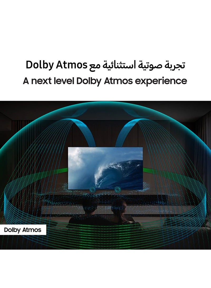 Samsung 75 Inch Neo QLED TV, QN80F, 4K, Mini LED, NQ4 AI Gen2 Processor, Quantum Matrix Technology Core, 4K AI Upscaling, Dolby Atmos,  Vision AI Smart TV, QA75QN80FAUXZN (2025 - UAE Version) QN80F TITAN BLACK - Image 4