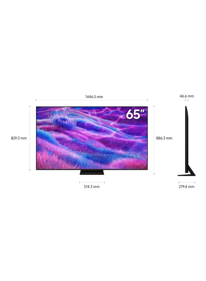 Samsung 65 Inch Neo QLED TV, QN80F, 4K, Mini LED, NQ4 AI Gen2 Processor, Quantum Matrix Technology Core, 4K AI Upscaling, Dolby Atmos,  Vision AI Smart TV, QA65QN80FAUXZN (2025 - UAE Version) QN80F TITAN BLACK  - Image 4