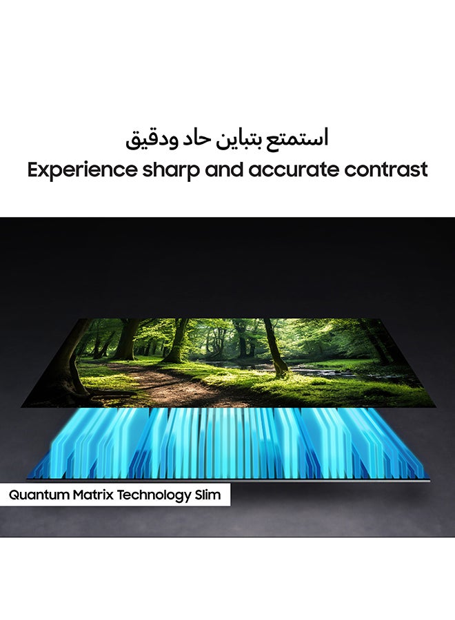 Samsung - 75 Inch Neo QLED TV, QN70F, 4K, Mini LED, NQ4 AI Gen2 Processor, Quantum Matrix Technology Slim, Motion Xcelerator 144Hz,  Vision AI Smart TV, QA75QN70FAUXZN (2025 - UAE Version) QN70F BLACK - Image 1