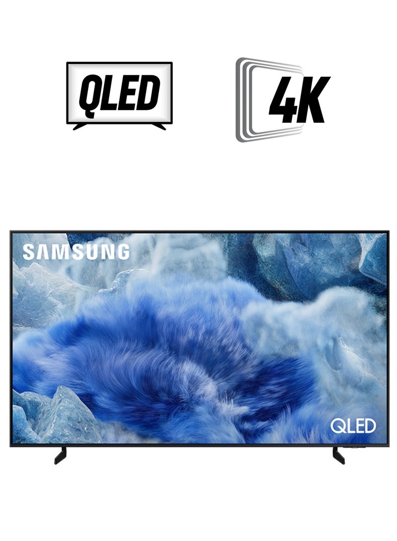 سامسونج 85 Inch QLED TV, Q8F, 4K, Q4 AI Processor, 100% Color Volume with Quantum Dot, AirSlim, Endless Free Content,  Vision AI Smart TV, QA85Q8FAAUXZN (2025 - UAE Version) Q8F BLACK  - Image 1