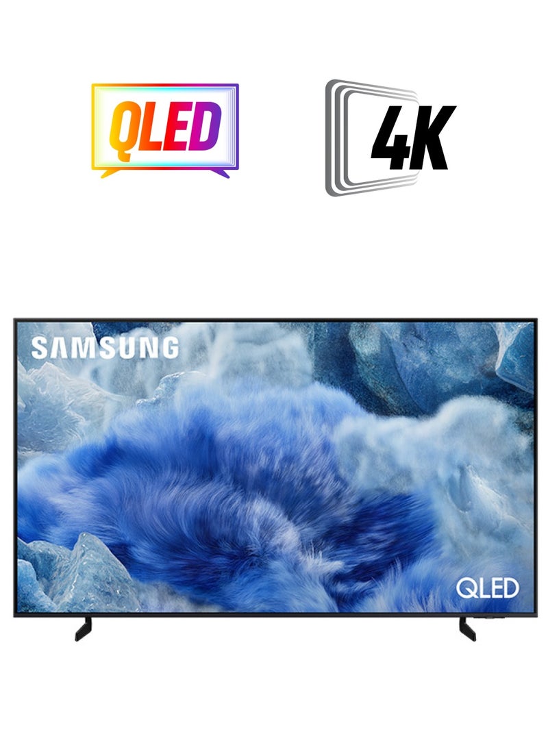 سامسونج 55 Inch QLED TV, Q8F, 4K, Q4 AI Processor, 100% Color Volume with Quantum Dot, AirSlim, Endless Free Content,  Vision AI Smart TV, QA55Q8FAAUXZN (2025 - UAE Version) Q8F BLACK  - Image 1