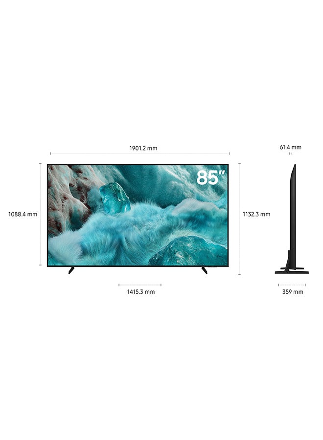 Samsung 85 Inch QLED TV, Q7F, 4K, Q4 AI Processor, 100% Color Volume with Quantum Dot,  Knox Security, Endless Free Content,  Vision AI Smart TV, QA85Q7FAAUXZN (2025 - UAE Version) Q7F Black - Image 3