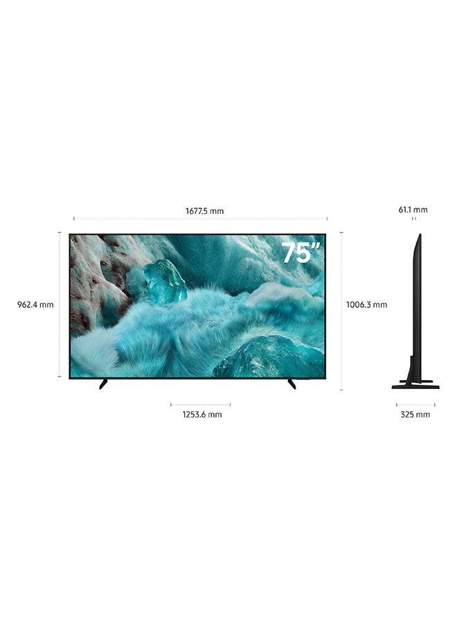 Samsung - 75 Inch QLED TV, Q7F, 4K, Q4 AI Processor, 100% Color Volume with Quantum Dot,  Knox Security, Endless Free Content,  Vision AI Smart TV, QA75Q7FAAUXZN (2025 - UAE Version) Q7F BLACK - Image 1