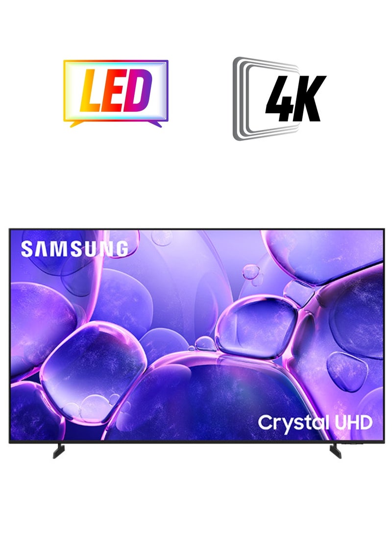 سامسونج 85 Inch Crystal UHD TV, U8000F, 4K, Crystal Processor 4K, MetalStream Design,  Knox Security, Endless Free Content, Smart TV, UA85U8000FUXZN (2025 - UAE Version) U8000F BLACK  - Image 1