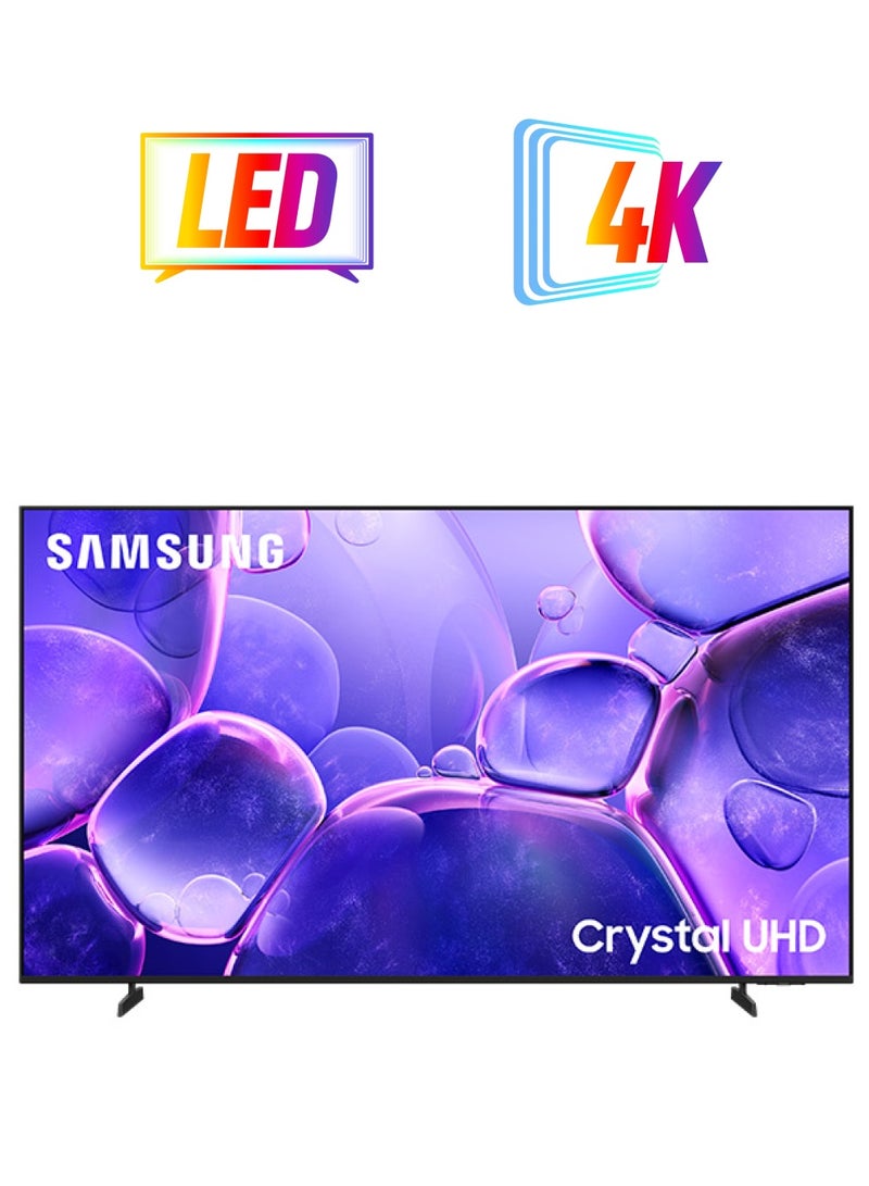 Samsung 70 Inch Crystal UHD TV, U8000F, 4K, Crystal Processor 4K, MetalStream Design,  Knox Security, Endless Free Content, Smart TV, UA70U8000FUXZN (2025 - UAE Version) U8000F BLACK - Image 1