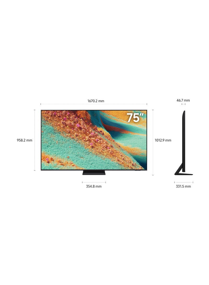 سامسونج تلفاز نيون كيو إل إي دي 75 بوصة، QN85F، 4K، ميني LED، معالج NQ4 AI Gen2، تقنية Quantum Matrix Plus، دولبي أتموس، نيون كوانتم HDR+، تلفاز ذكي Vision AI، QA75QN85F (2025 - النسخة الدولية) - Image 3