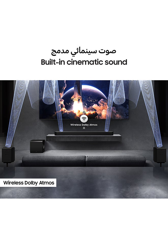 Samsung Q-series Soundbar, Q990F, 11.1.4 ch, Subwoofer & Rear Speaker, True 11.1.4ch Full Surround, Wireless Dolby Atmos, Q-Symphony, SpaceFit Sound Pro, HW-Q990F/ZN (2025 - UAE Version) HW-Q990F/ZN Titan Black  - Image 4