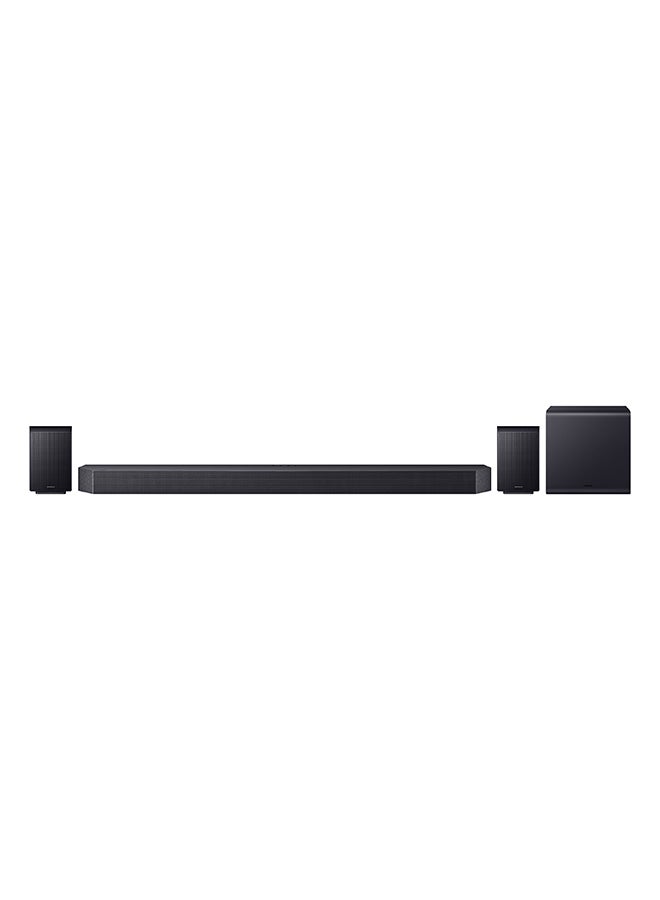 Samsung Q-series Soundbar, Q990F, 11.1.4 ch, Subwoofer & Rear Speaker, True 11.1.4ch Full Surround, Wireless Dolby Atmos, Q-Symphony, SpaceFit Sound Pro, HW-Q990F/ZN (2025 - UAE Version) HW-Q990F/ZN Titan Black - Image 1